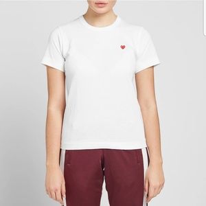 CDG Comme Des Garcons PLAY Red Heart Tee